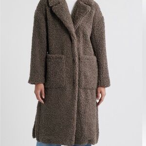 BCBGMaxAzria Dark Brown Teddy Jacket